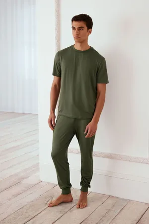 Chelsea Peers Green Crew Neck Short Pyjamas Set M