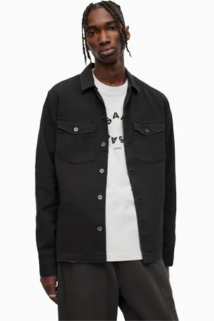 AllSaints Mens AllSaints 100% Cotton Spotter Military Shirt