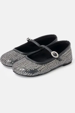 Angel & Rocket Silver Double Buckle Pumps AU 10 (EU 28)