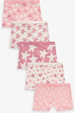 Next Girls Stampy Short Briefs 5 Pack (2-16yrs)
