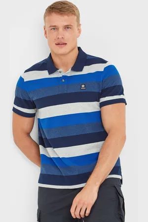 Tog 24 Blue/White Flaxby Deep Port Polo T-Shirt XXXL