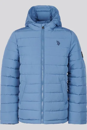 U.S. Polo Assn. Boys U. S. Polo Assn U. S. Polo Assn. Boys Lightweight Quilt Hooded Puffer Jacket
