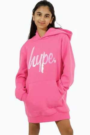 Hype Girls . Girls Leopard Hoodie Dress