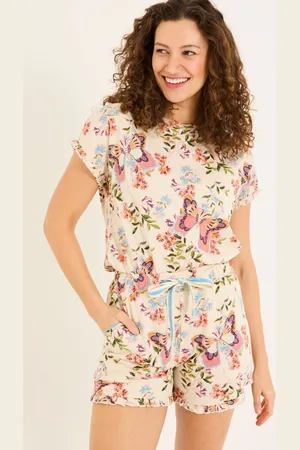 Fat Face FatFace Multi Butterfly Pyjama Shorts Set M