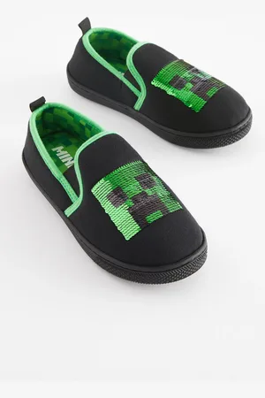 Minecraft Boys /Green Cupsole Slippers