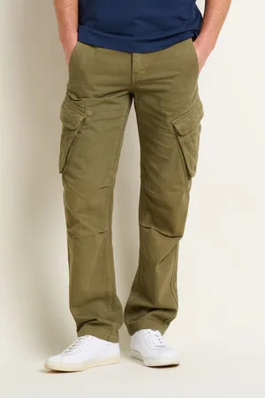 Brakeburn Mens 100% Cotton Cargo Trousres
