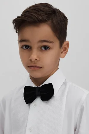 Reiss Boys Marcel 9-14 yrs Slim Fit Textured Bib Dinner Shirt