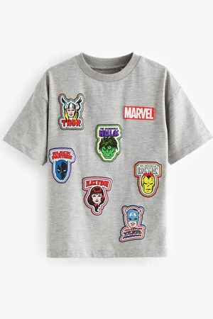 Marvel Boys Marl Avengers License Short Sleeve T-Shirt (3-16yrs)