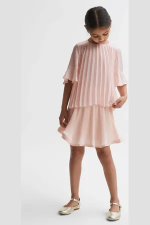 Reiss Girls Tommi 9-14 yrs Pleated Flare Sleeve Top