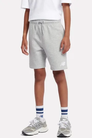 New Balance Boys Boys 100% Cotton French Terry Stacked Logo Shorts