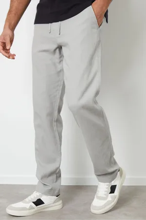 Threadbare Mens Linen Blend Trousers