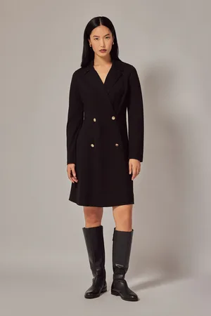 Finery London Rosita Ponte Jersey Midi Dress AU 18