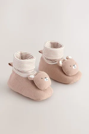 Next Neutral Bear Baby Sensory Sock Top Boots (0-24 months) (0-2mths) 6