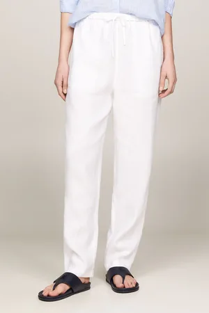 Tommy Hilfiger Womens Casual Linen Taper Joggers