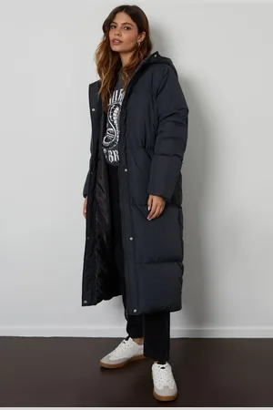 Threadbare Womens Longline Hooded Padded Coat