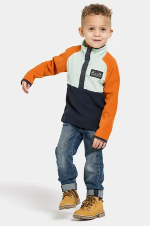 Didriksons Boys Kids Monte Half Button Fleece