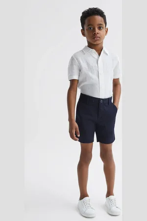 Reiss Boys Holiday 9-13 yrs Short Sleeve Linen Shirt