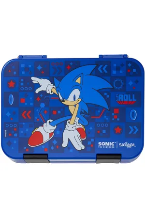 SMIGGLE Boys Blue Sonic The Hedgehog Medium Bento Lunchbox
