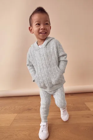 Next Boys Cable Knit Hoodie and Jogger Set (3mths-7yrs)