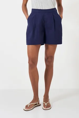 Crew Clothing Company Womens 100% Linen Blend Shorts