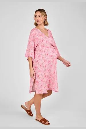 JoJo Maman Bébé Floral Maternity Mini Kaftan Dress M