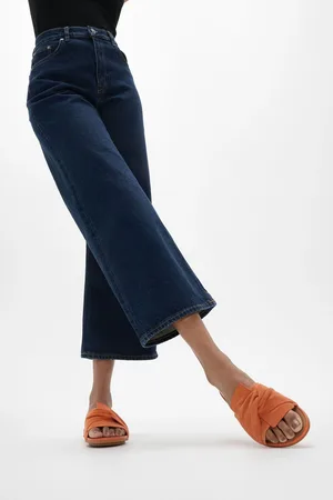 FitFlop Orange Gracie Soft-Twist Suede Slides AU 8 (EU 39)