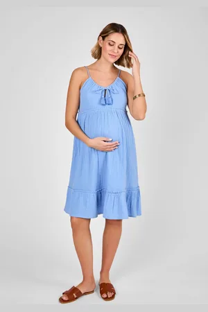 JoJo Maman Bébé Textured Beach Maternity Mini Dress M