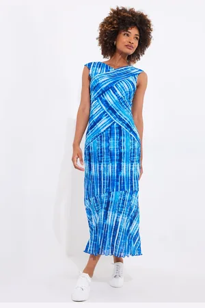 Joe Browns Asymmetric Mesh Fluted Dress AU 16