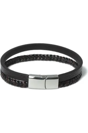 Next Mens DCK Mens Genuine Leather Multirow Wristwear Bracelet