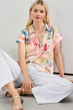 Next Short Sleeve Shirt with Linen AU 14