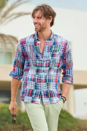 Joe Browns Casual Mixed Check Long Sleeve 100% Cotton Shirt M