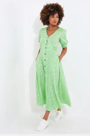 Joe Browns Puff Sleeve Daisy Maxi Dress AU 10