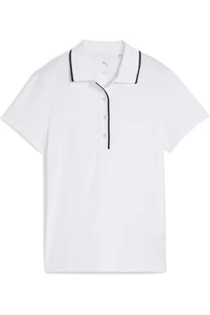 PUMA Womens Cloudspun Bridges Short Sleeve Golf Polo Shirt L
