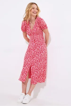 Joe Browns Rose Print Midi Dress AU 8