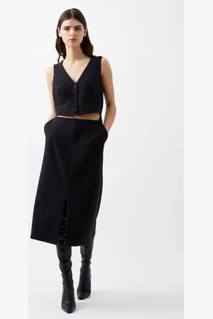 French Connection Twill Gemma Waistcoat Dress AU 10