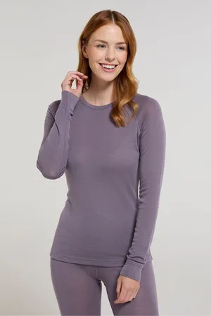Mountain Warehouse Purple Womens Merino II Thermal Top AU 12