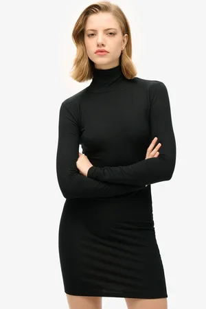 Superdry Long Sleeve High Neck Mini Dress AU 8