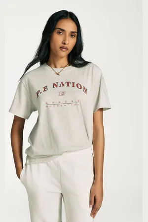 P.E Nation P. E Nation Light Grey Marl Liberation T-Shirt L