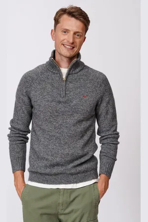 Aubin Bream Quarter Zip Wool Jumper XL