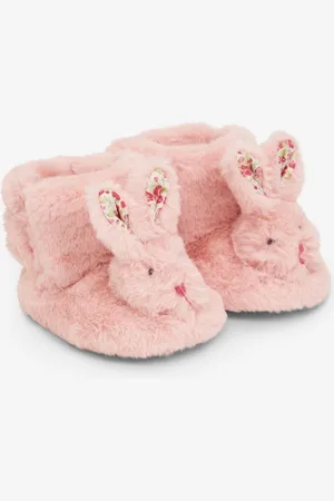 JoJo Maman Bébé Girls Rabbit Slippers