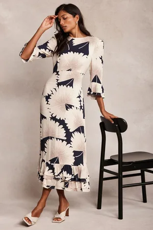 mint&berry Floral Print Midi Dress AU 6