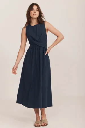mint&berry Twist 100% Cotton Midi Dress AU 18
