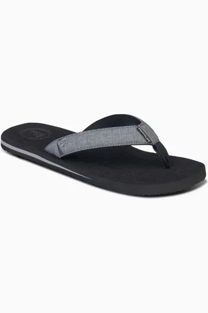 FoamLife Black Mens Sharrp Flip Flops AU 12 (EU 46)