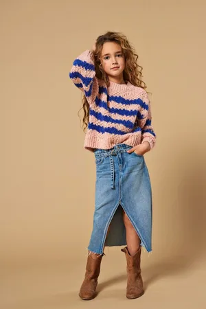 ONLY Girls Striped Knitted Jumper