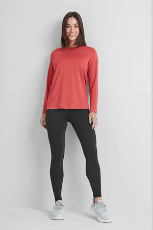 Tog 24 Red Womens Blakely Tech Long Sleeve Top AU 18