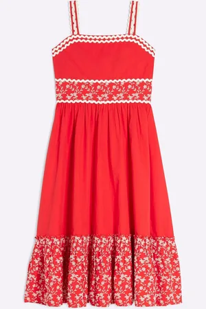River Island Girls Embroidered 100% Cotton Maxi Dress 12 Years (152cm)