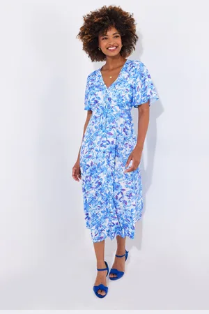 Joe Browns Floral Floaty Sleeve Midi Dress AU 16