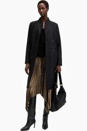 AllSaints AllSaints Black Sidney Coat AU 10