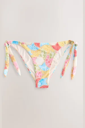 Never Fully Dressed Multi Tie Side Bright Tie Side Bikini Bottoms AU 10