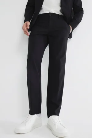 River Island Black Skinny Fit Tech Suit Trousers 38W x 31L (UK 38 R)